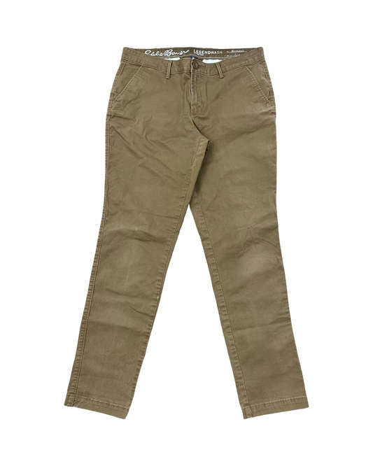 Pants Chinos & Khakis By Eddie Bauer In Tan Denim, Size:8