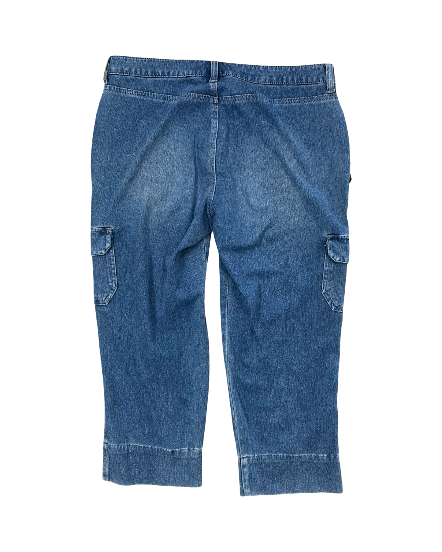 Jeans Cropped By Bandolino In Blue Denim, Size:6