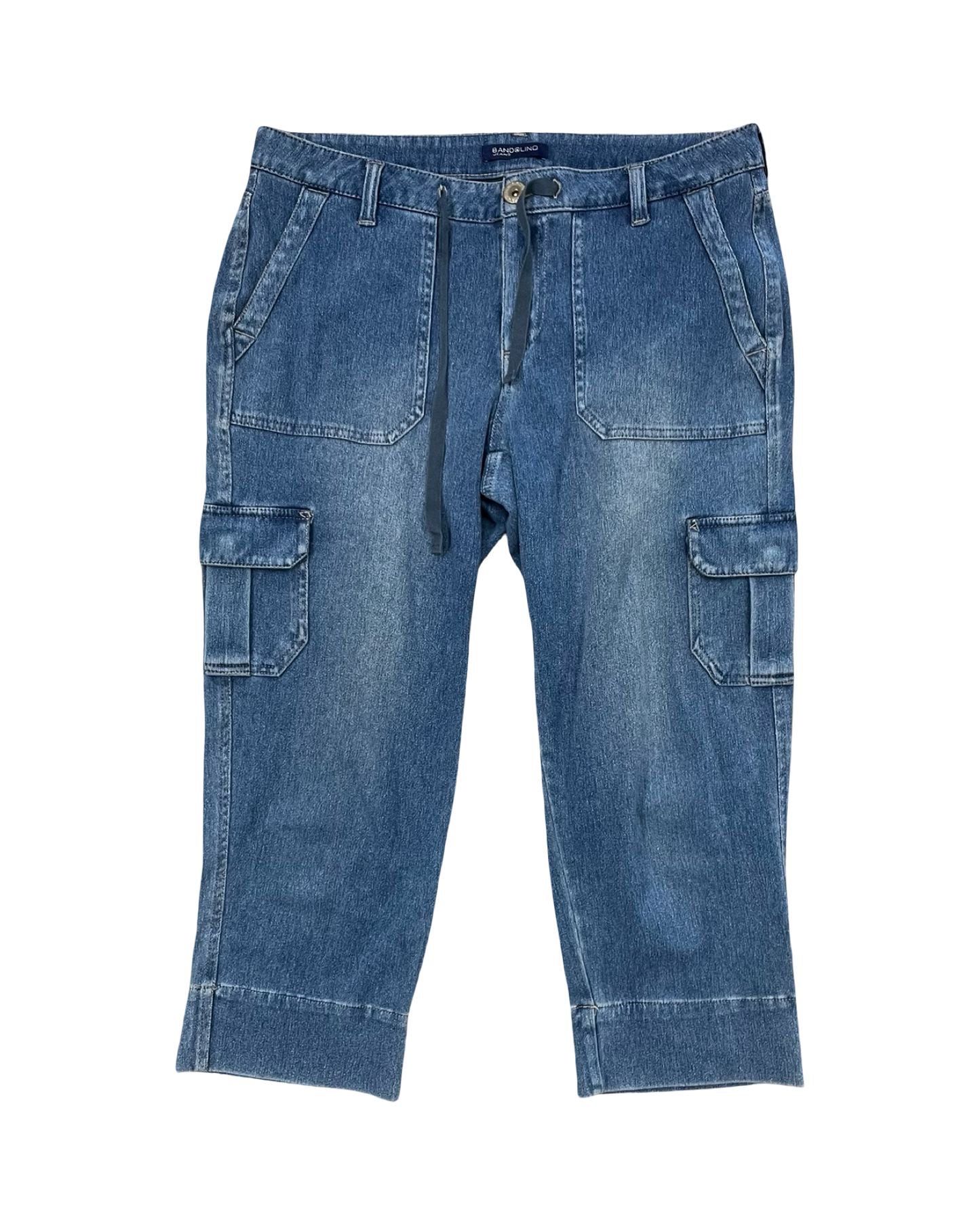 Jeans Cropped By Bandolino In Blue Denim, Size:6
