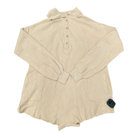 Romper By Free People In Beige, Size:S
