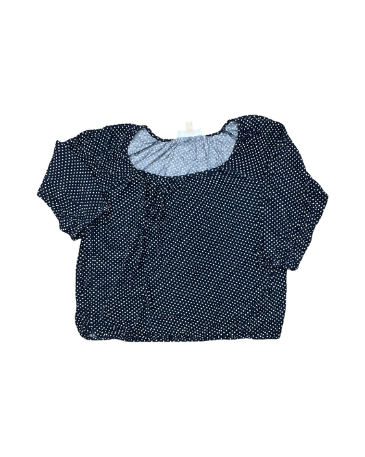 Top 3/4 Sleeve By Michael By Michael Kors In Navy, Size:L