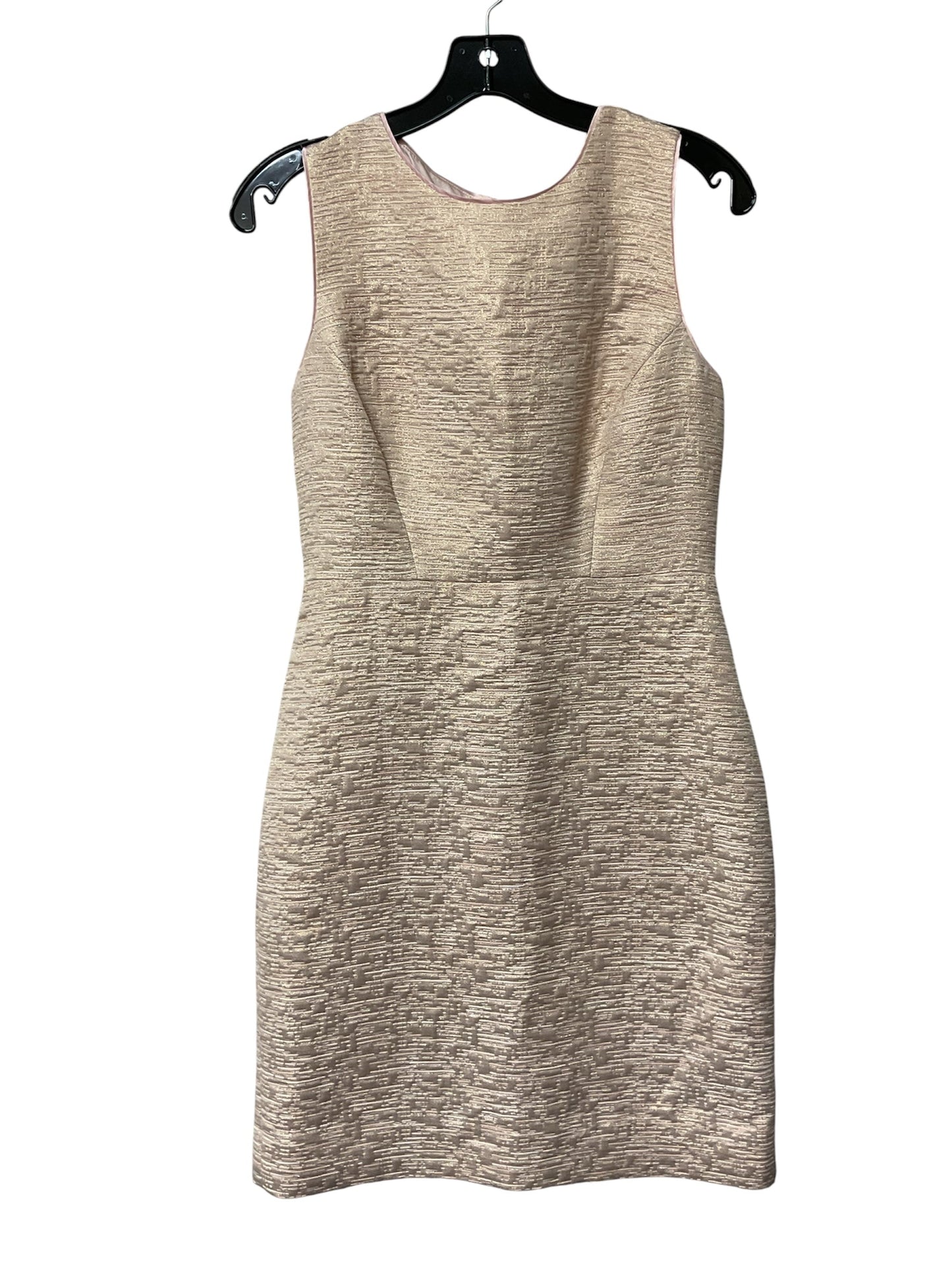 Dress Designer By Kate Spade In Gold & Pink, Size:6