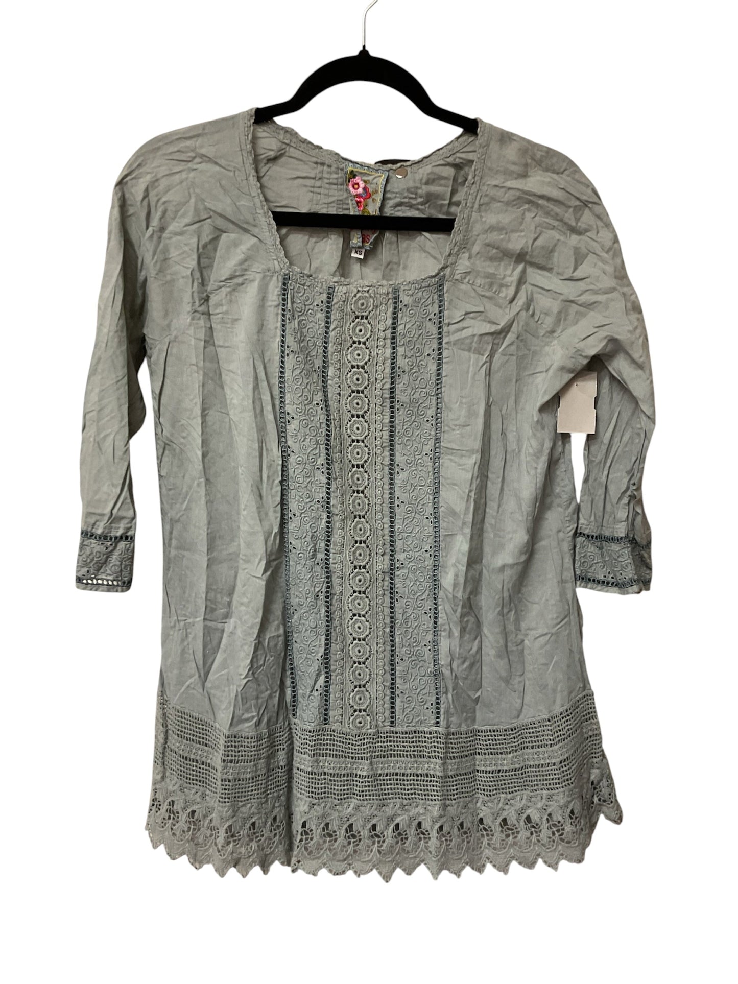 Top Ls By Johnny Was In Green, Size:Xs