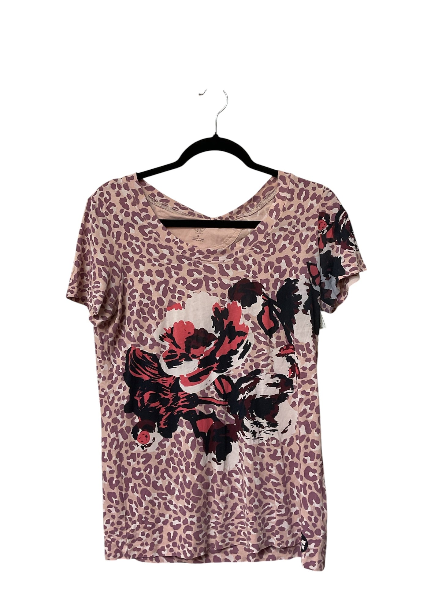 Top Ss Designer By Tory Burch In Animal Print, Size:S