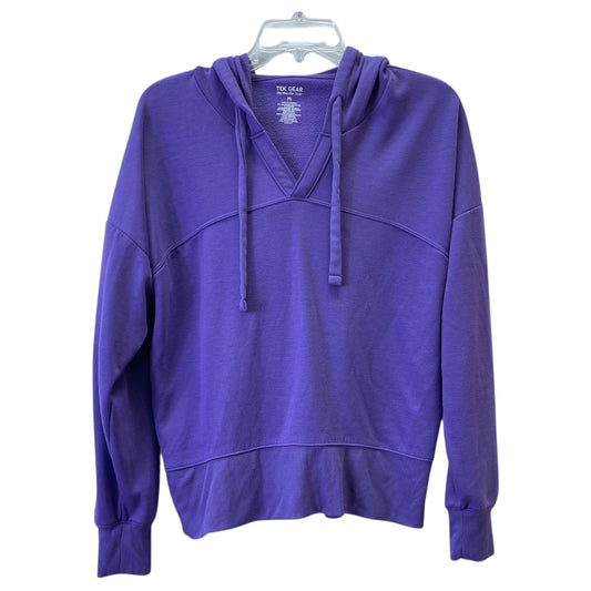 Athletic Sweatshirt Hoodie By Tek Gear In Purple, Size:M