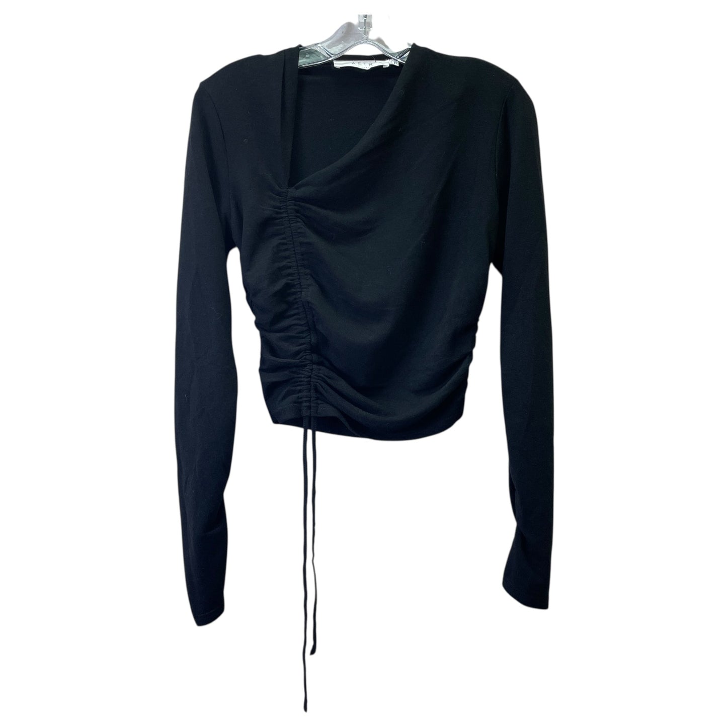 Top Ls Basic By Astr In Black, Size:M