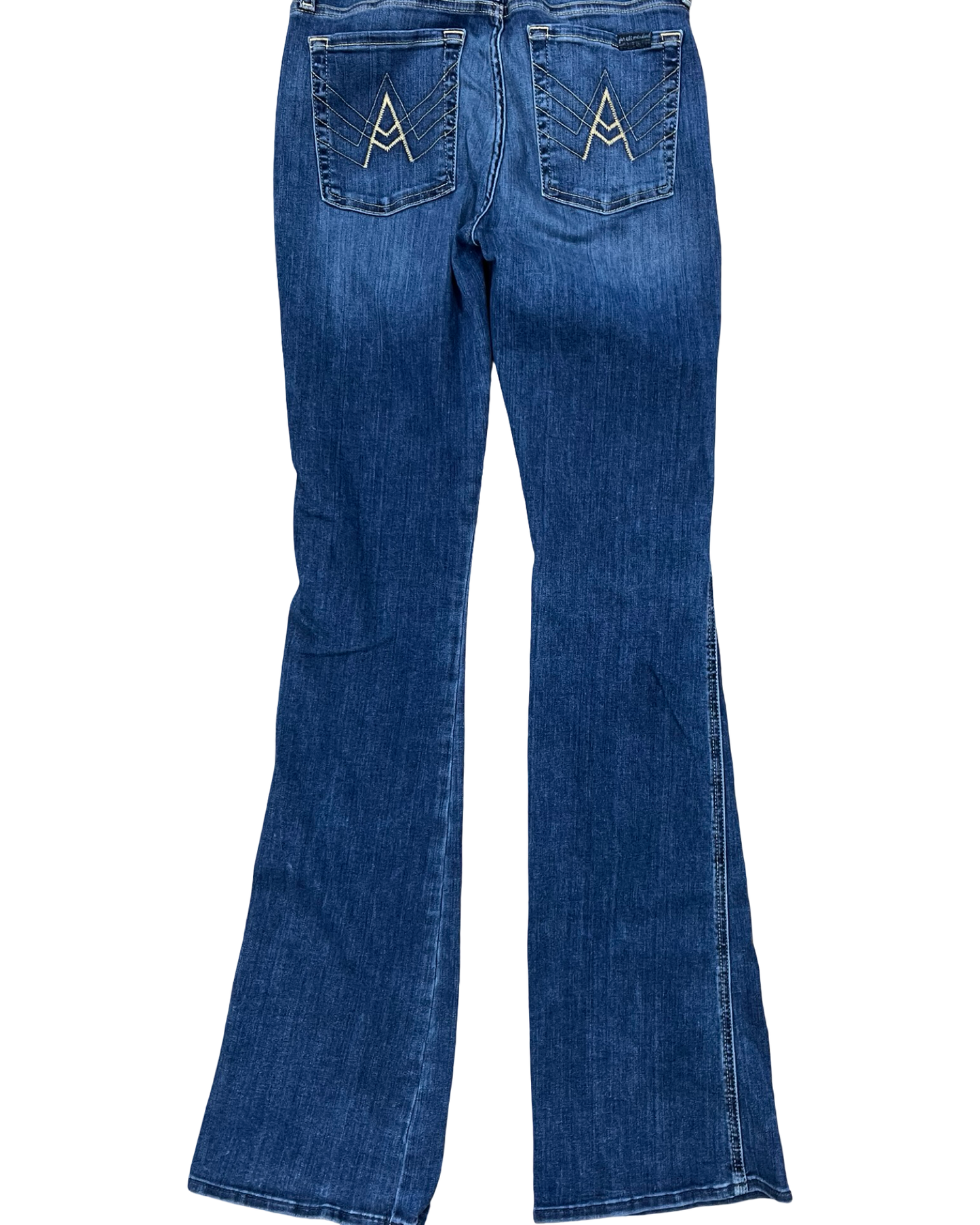Jeans Boot Cut By 7 For All Mankind In Blue Denim, Size:2