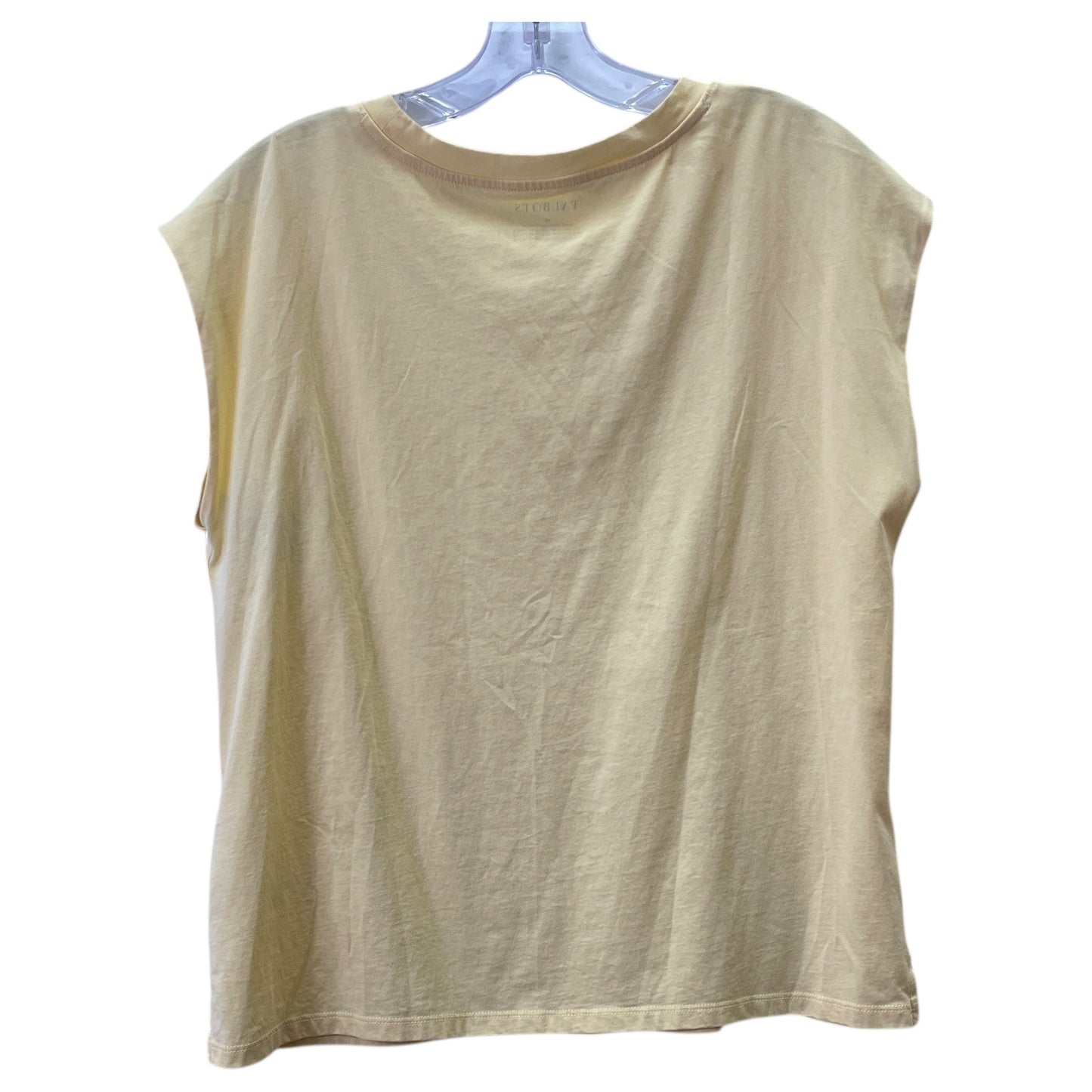 Top Ss Basic By Talbots In Yellow, Size:M