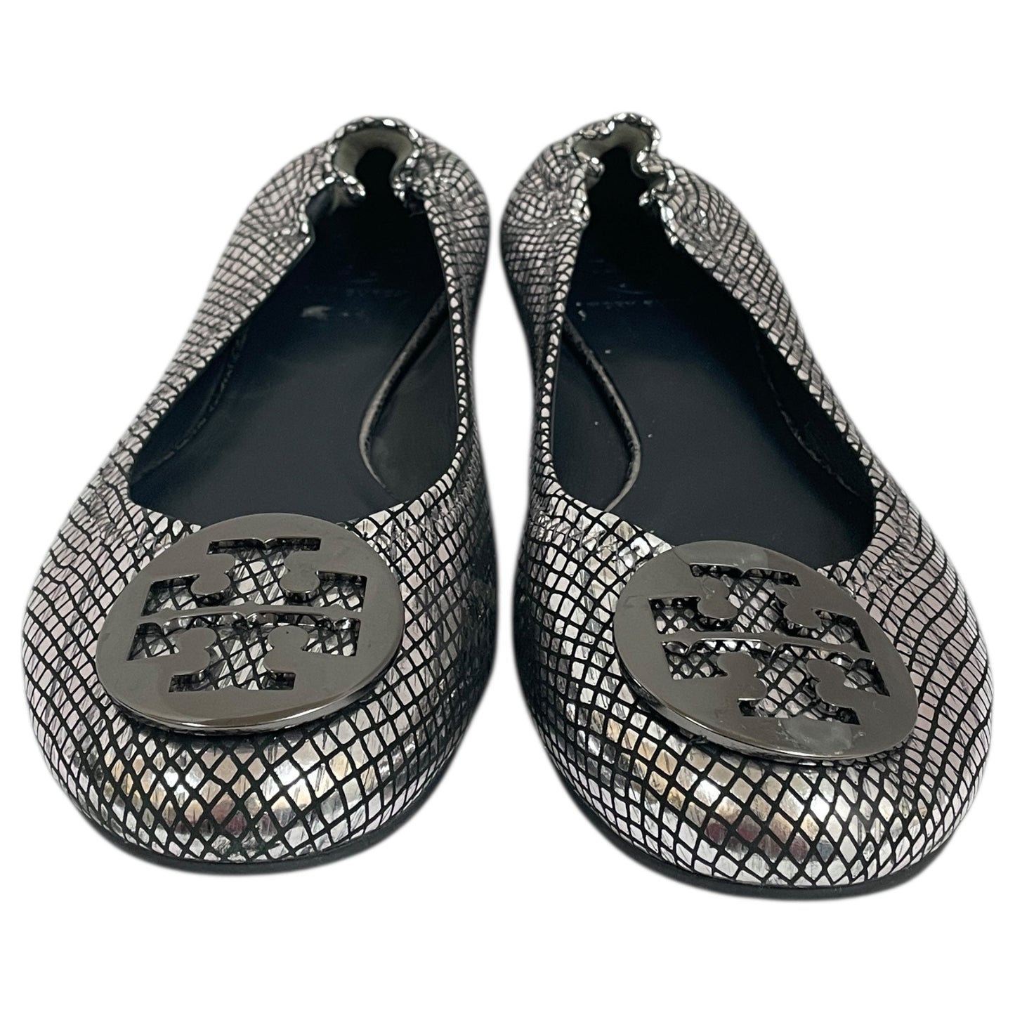 Shoes Designer By Tory Burch In Silver, Size:10