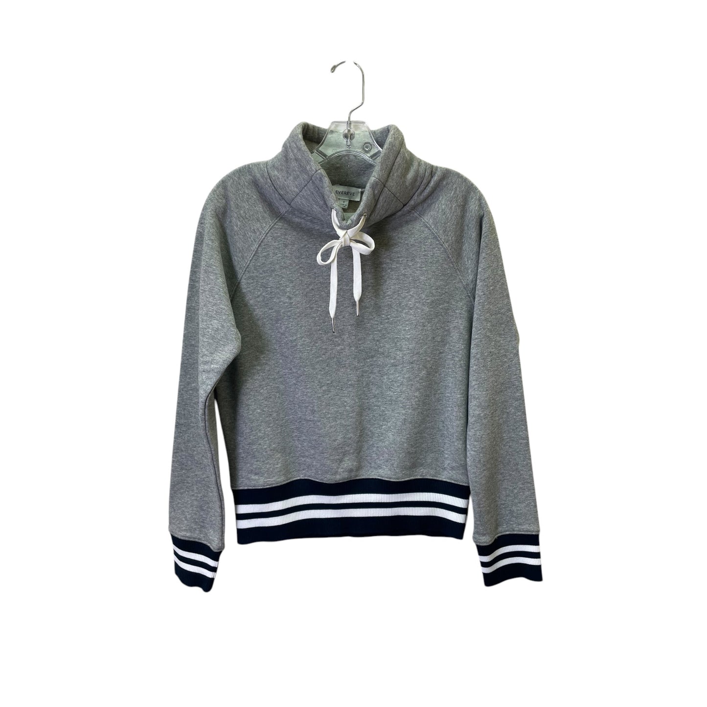 Athletic Sweatshirt Collar By Evereve In Grey, Size:S