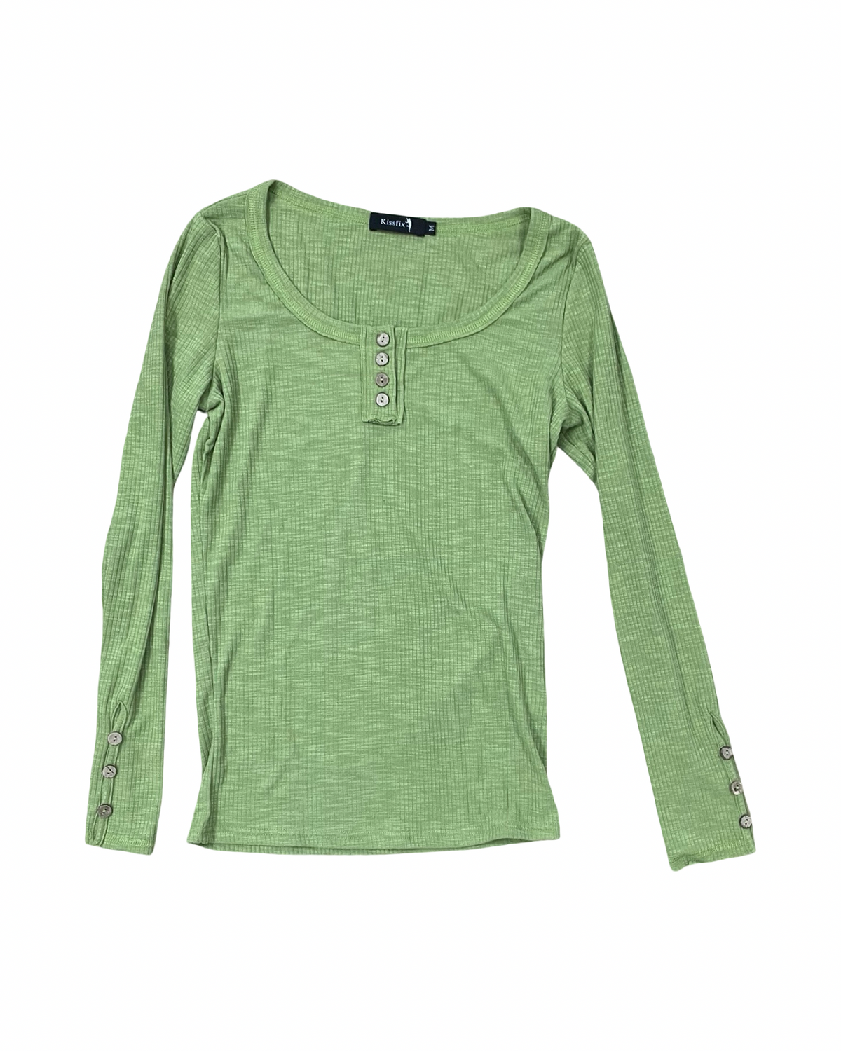 Top Ls By Clothes Mentor In Green, Size:M