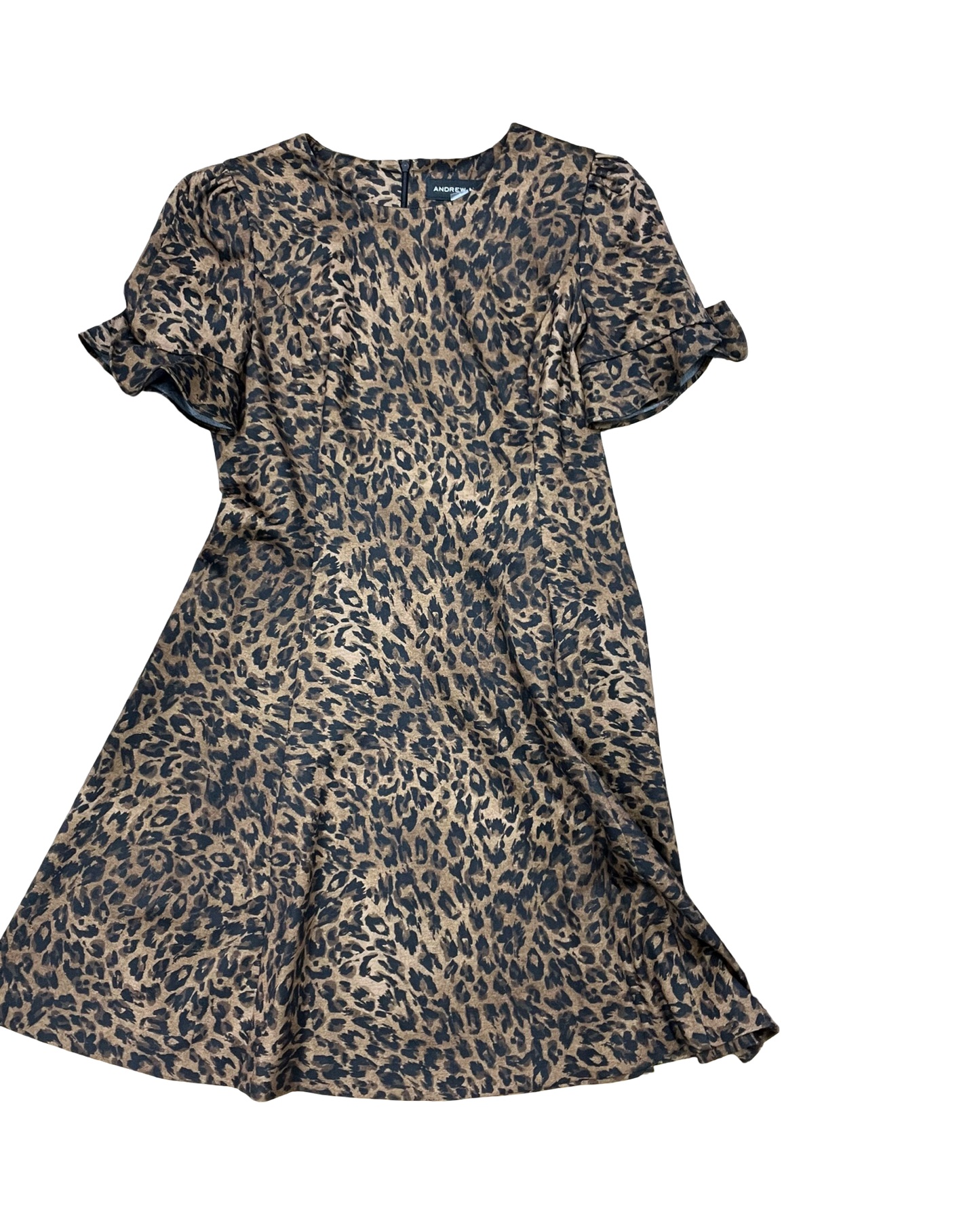 Dress Work By Andrew Marc In Leopard Print, Size:M