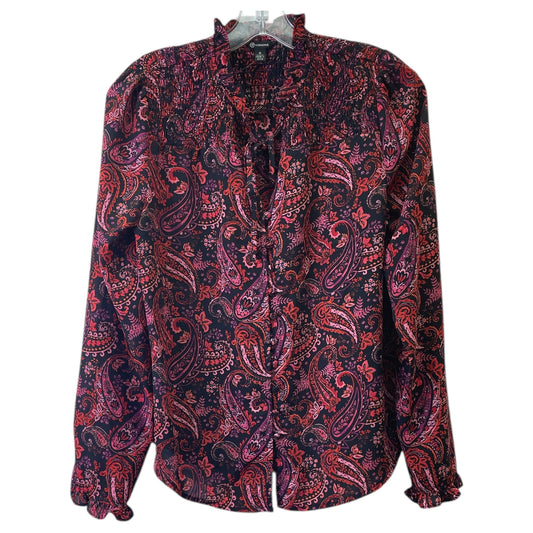 Top Ls By Versona In Black & Red, Size:S