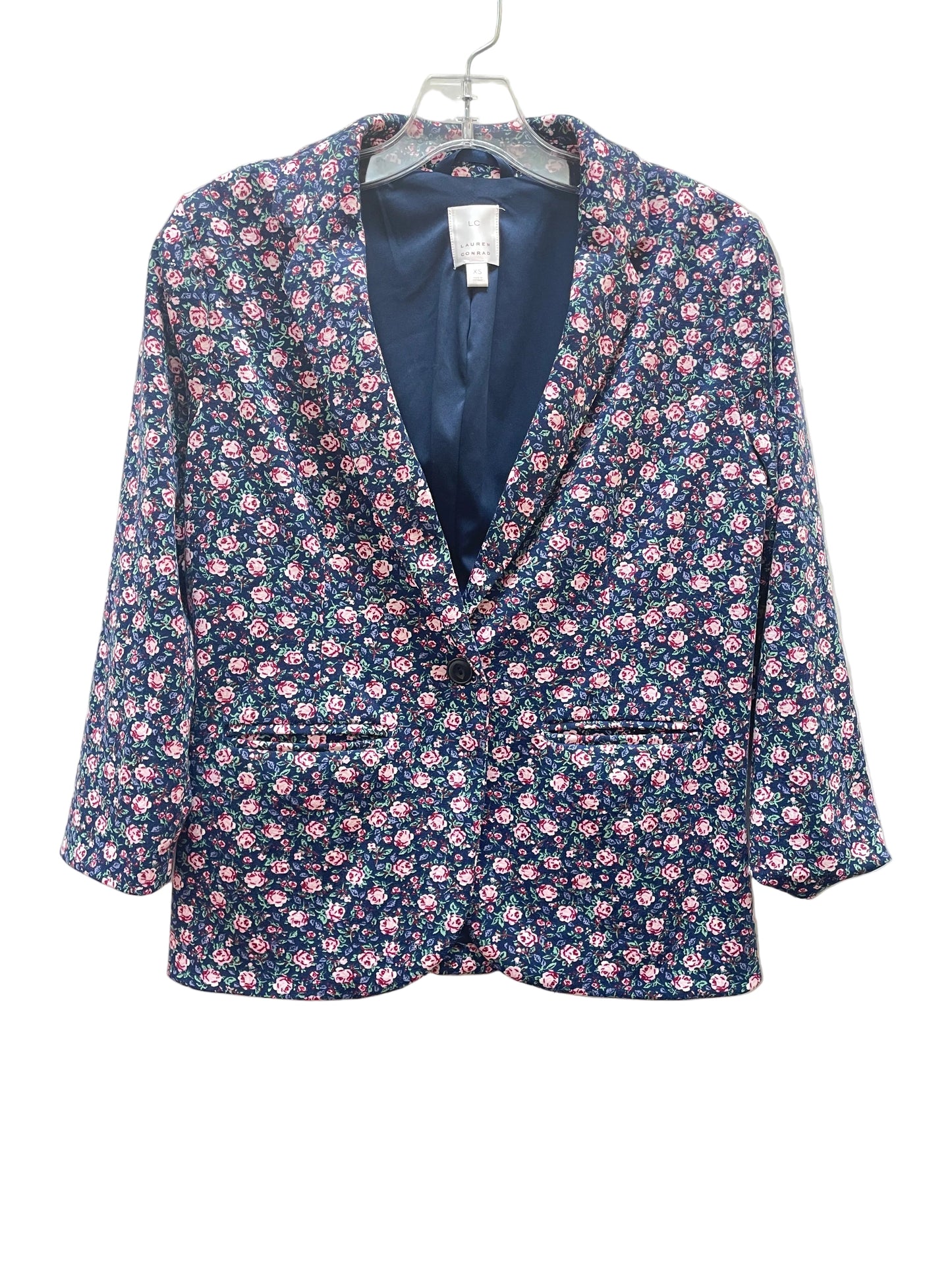 Blazer By Lc Lauren Conrad In Blue & Pink, Size:Xs