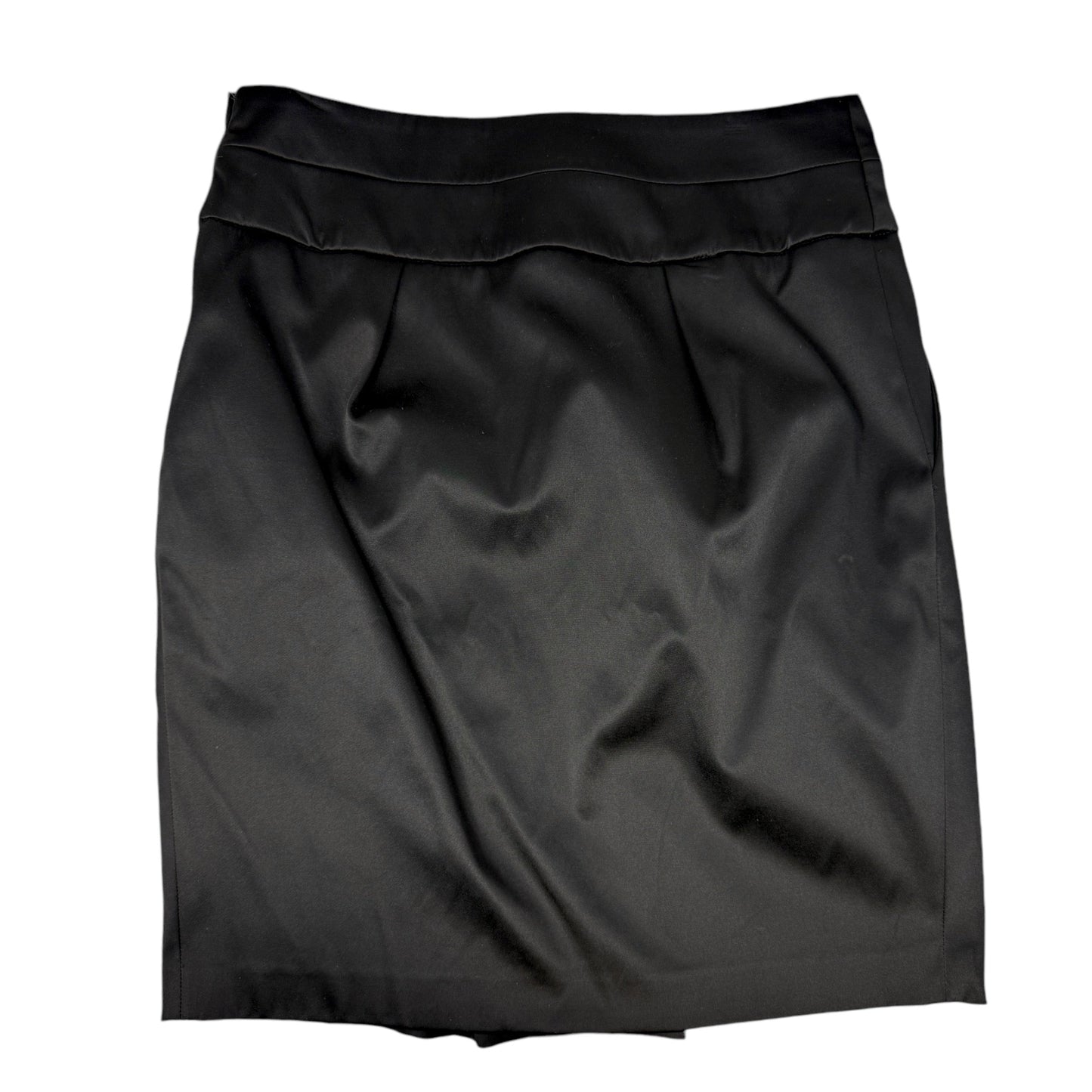 Satin Effect Stretch Mini Skirt By Zara Basic In Black, Size: L