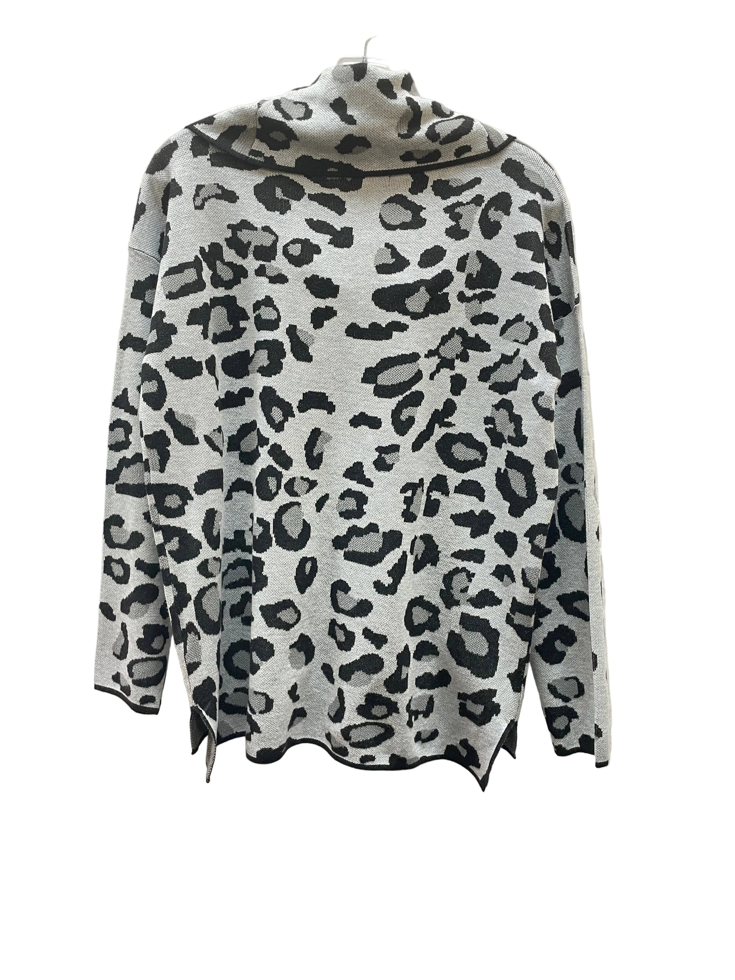 Sweater By Calvin Klein In Black & Grey, Size:M