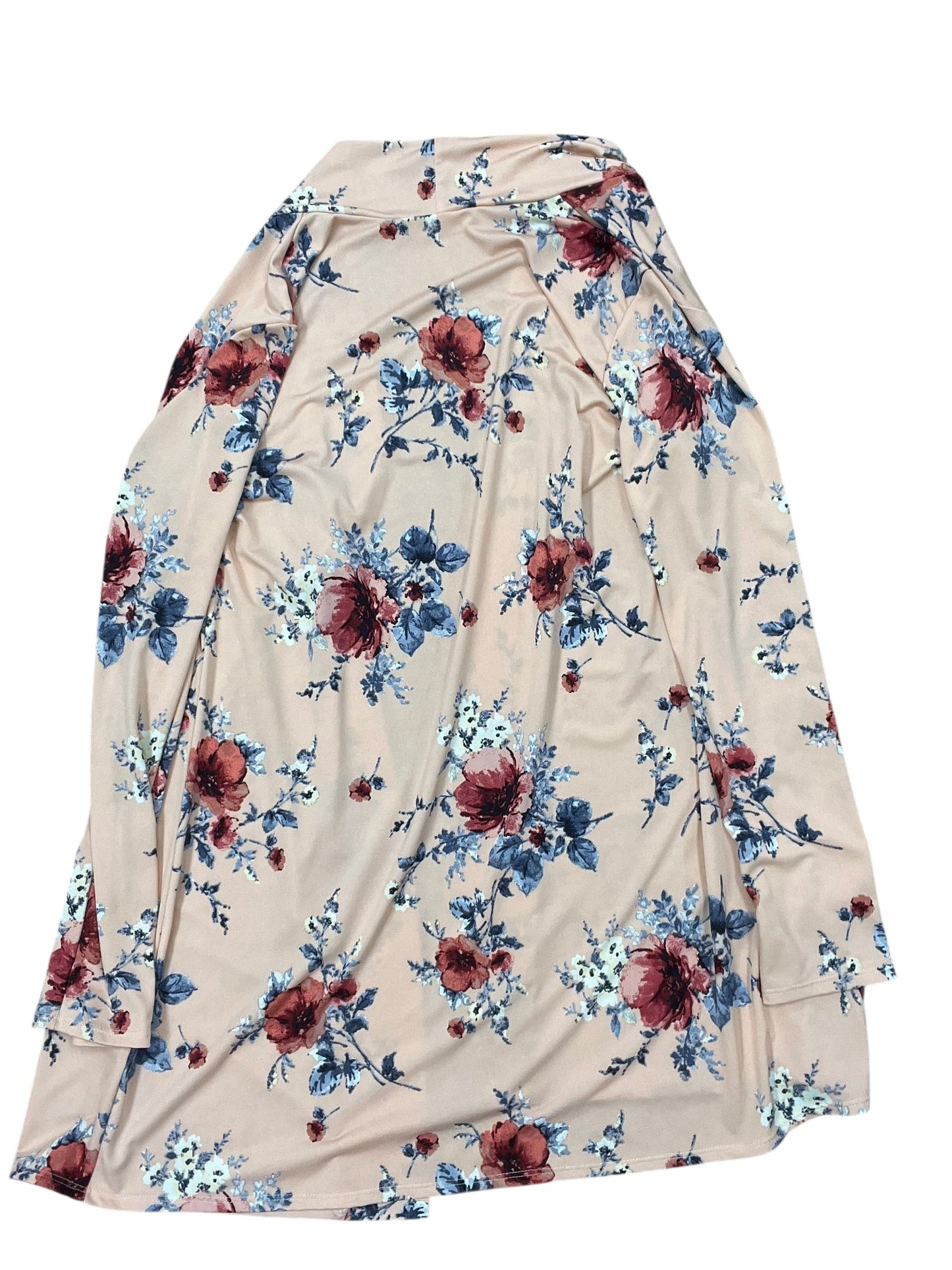 Cardigan By Clothes Mentor In Floral Print, Size:1X