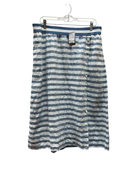 Skirt Midi By J. Jill In Blue, Size:L
