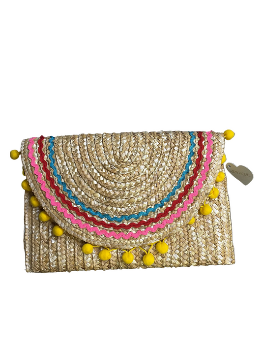 Clutch By Shiraleah In Tan, Size:Large