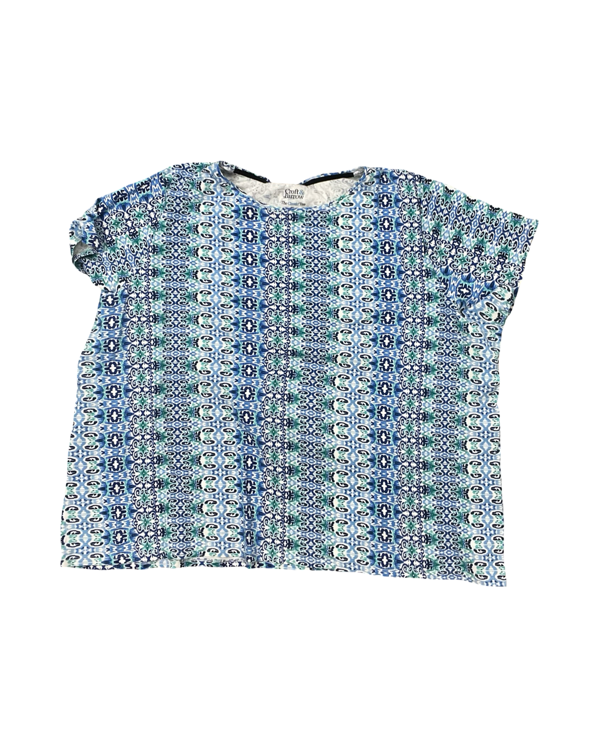 Top Ss By Croft And Barrow In Blue, Size:3X