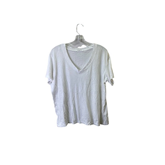 Top Ss Basic By perfect white tee In White, Size:L