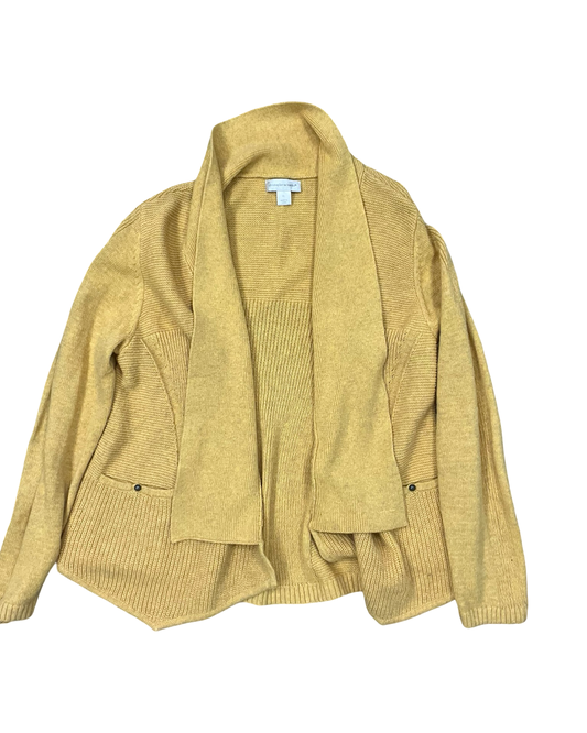 Sweater Cardigan By Cj Banks In Yellow, Size:Xl