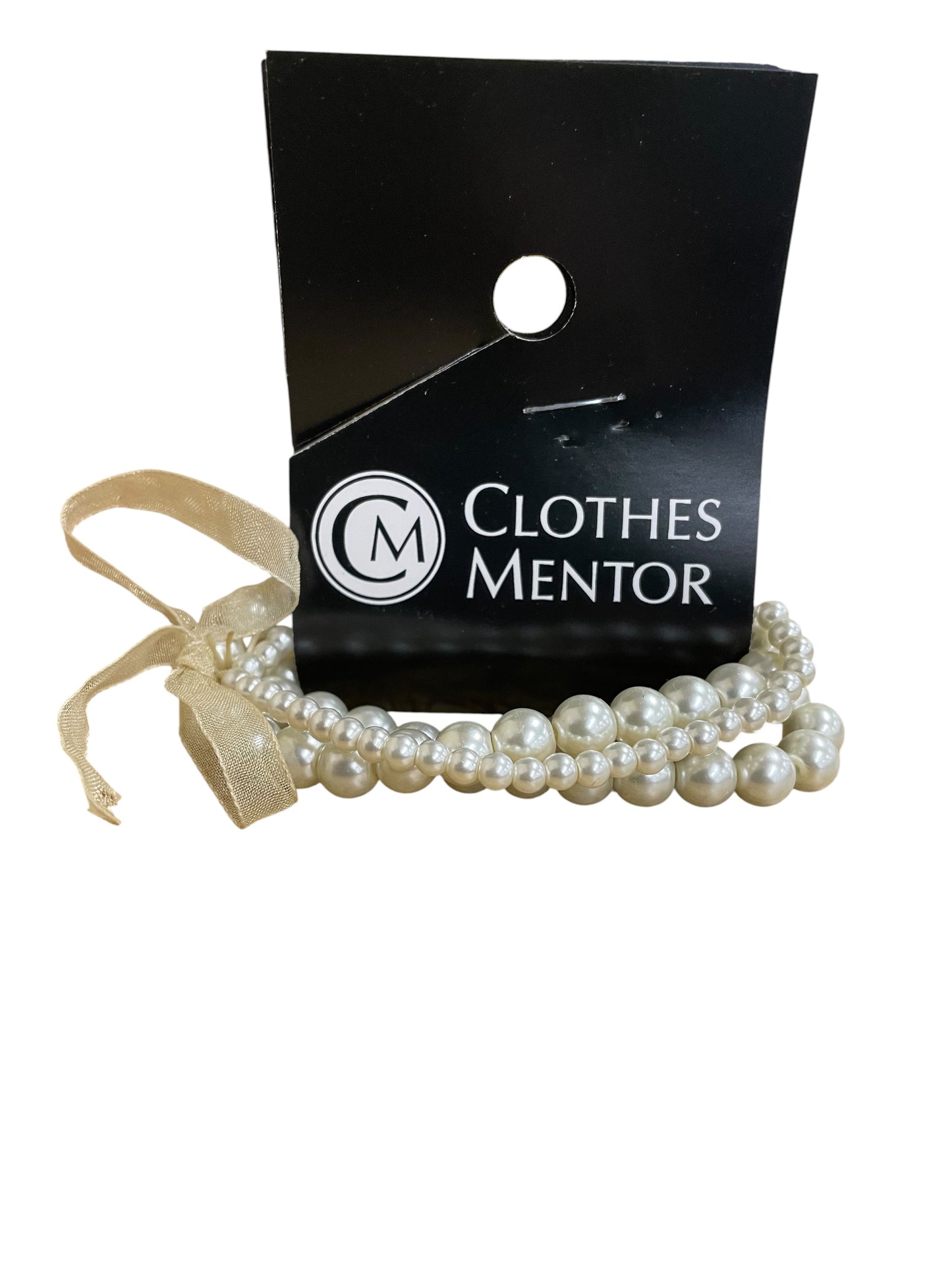 Bracelet Beaded By Cme In Cream, Size:03 Piece Set