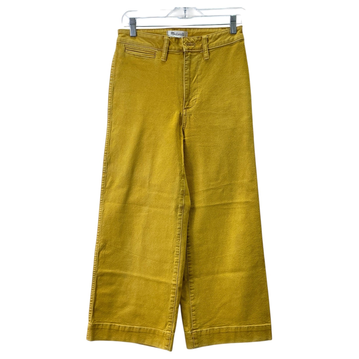 Jeans Wide Leg By Madewell In Yellow Denim, Size:2
