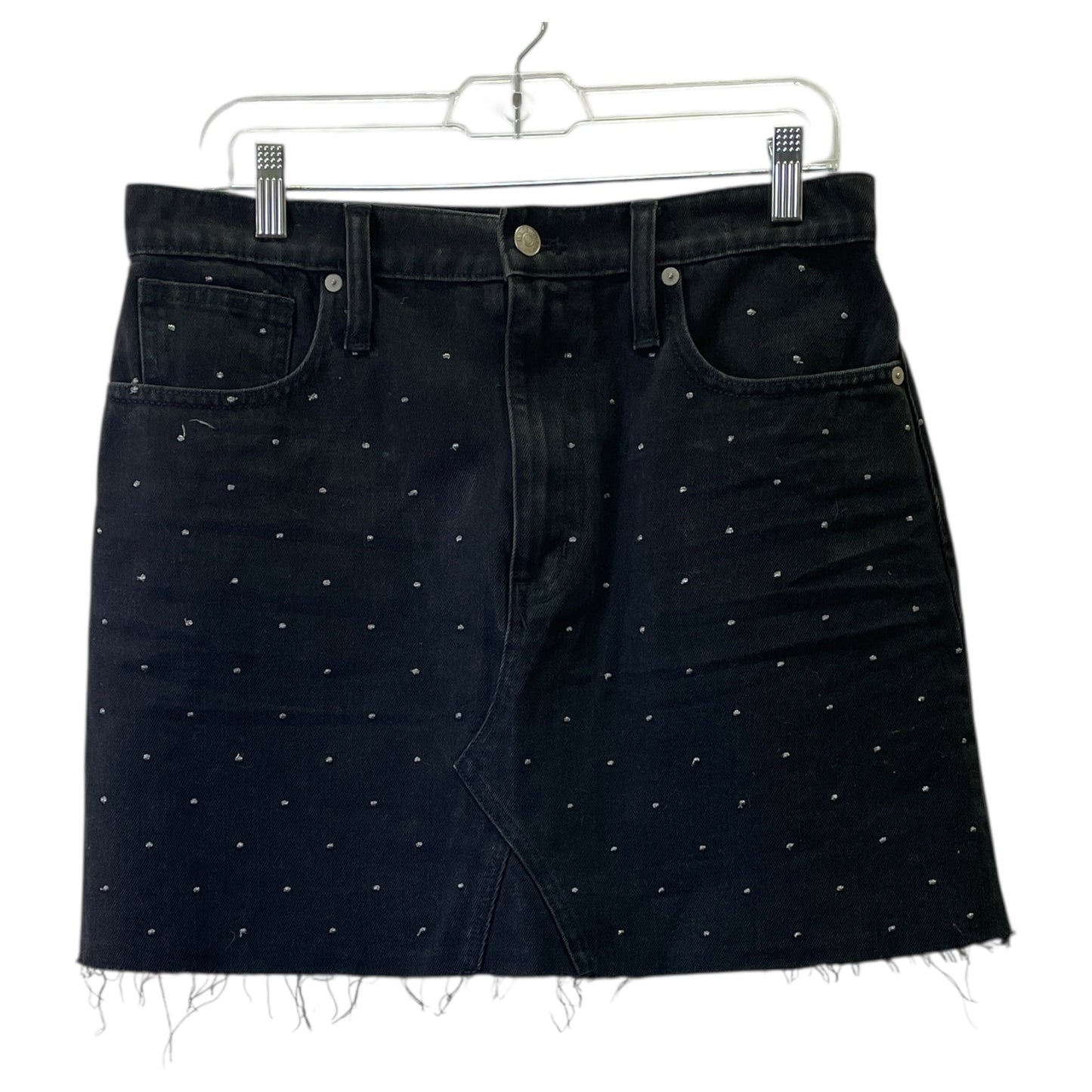 Skirt Mini & Short By Madewell In Black Denim, Size:10