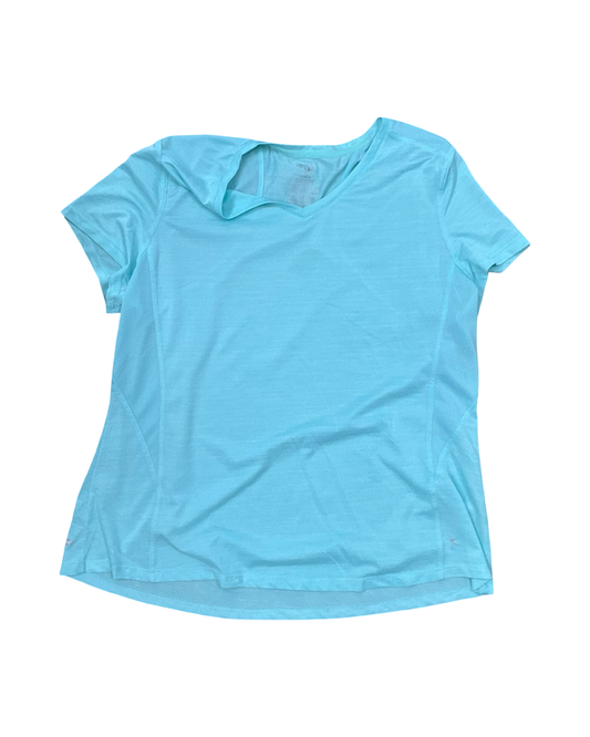 Athletic Top Ss By Danskin Now In Teal, Size:1X