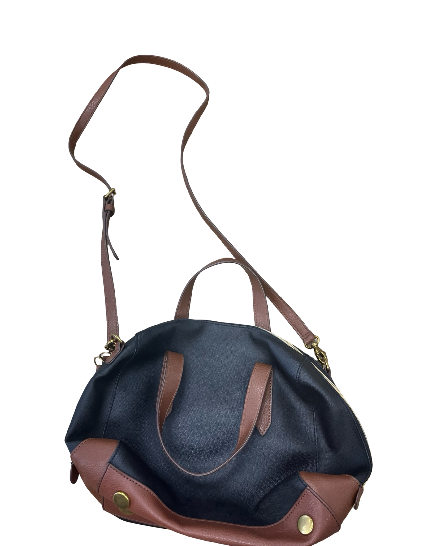 Crossbody By Fossil In Black & Brown, Size:Medium