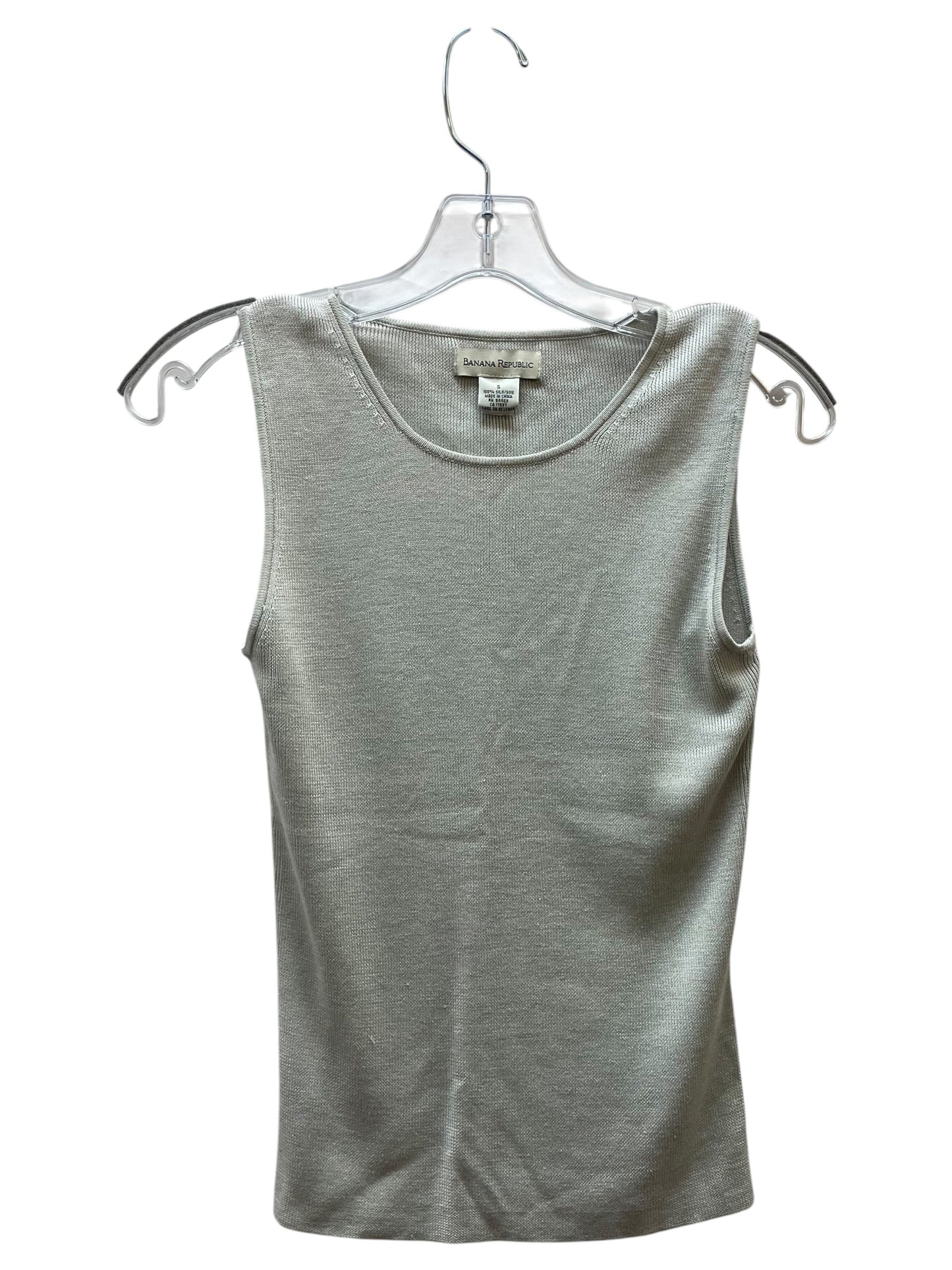 Top Sleeveless By Banana Republic In Grey, Size:S