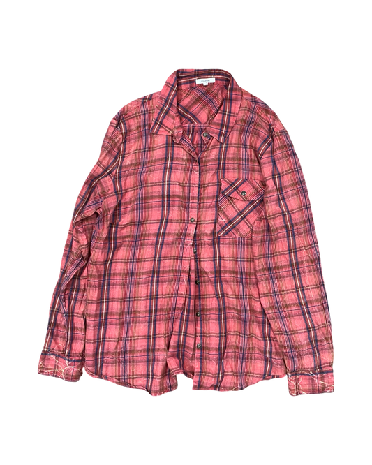 Blouse Ls By Maurices In Red, Size:Xl