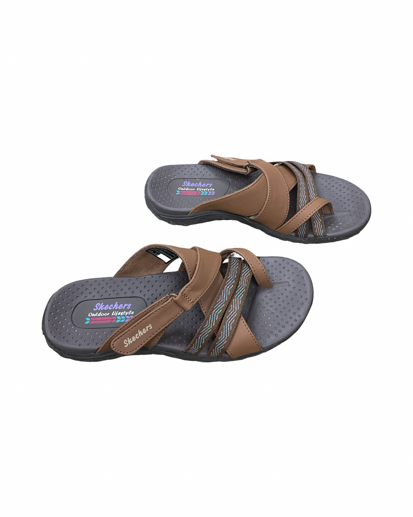 Sandals Flats By Skechers In Brown, Size:6