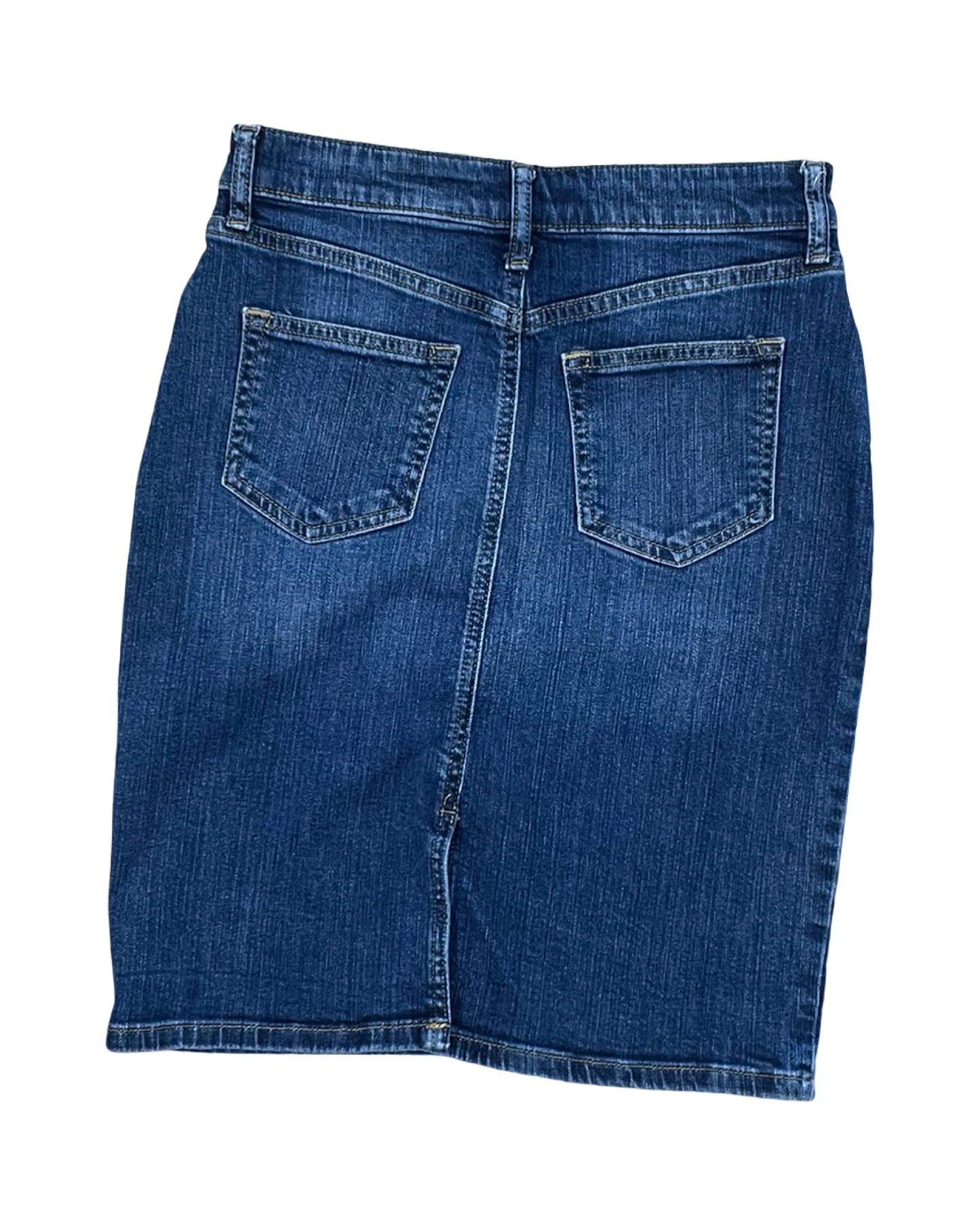 Skirt Midi By Banana Republic In Blue Denim, Size:2