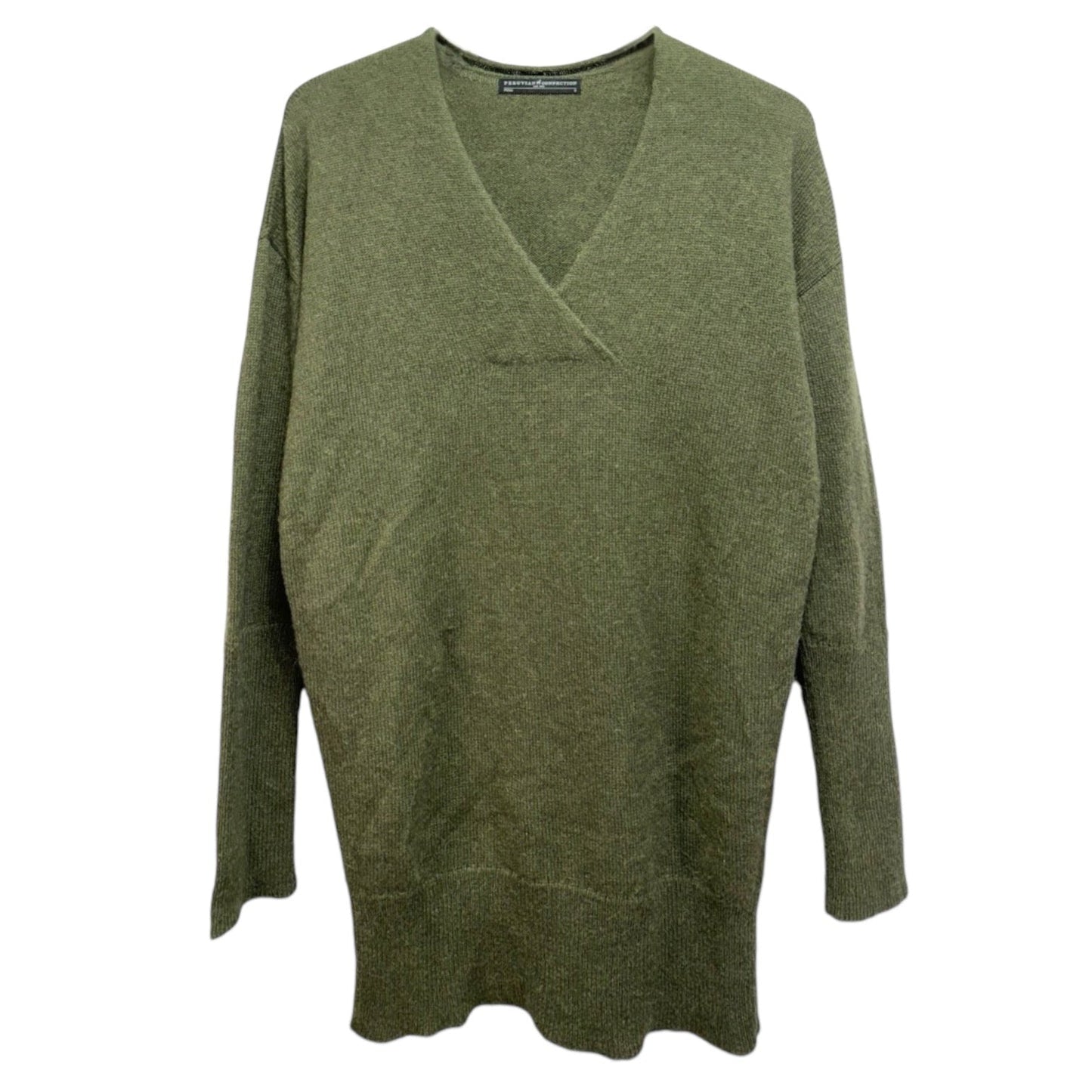 Royal Alpaca Sweater By Peruvian Connection In Green, Size: S