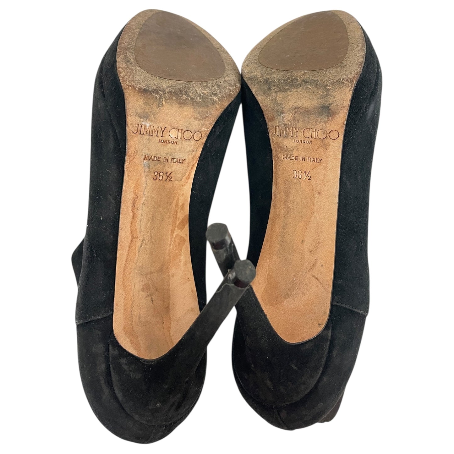 Boots Luxury Designer By Jimmy Choo In Black, Size:6.5