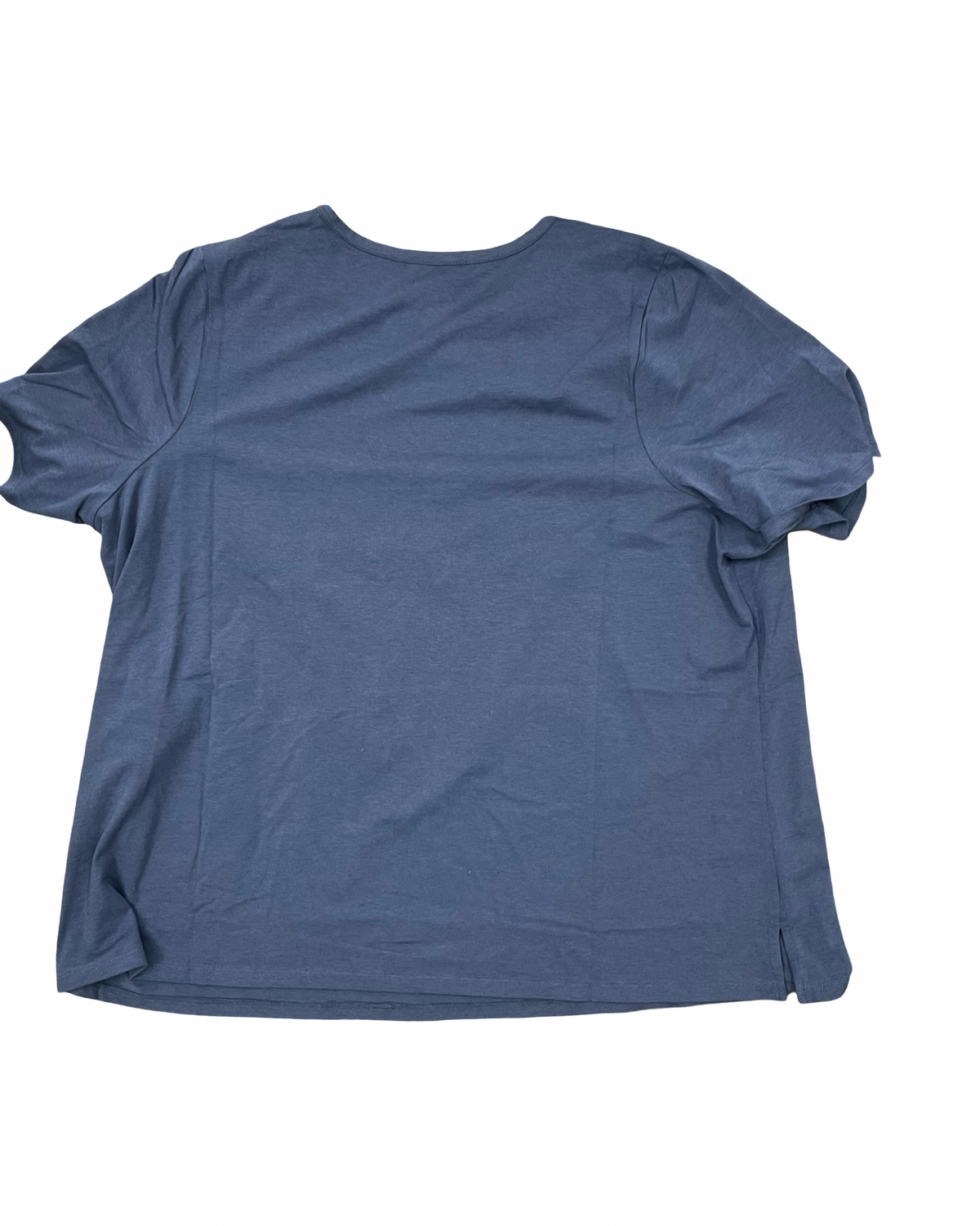 Top Ss Basic By D&Co. In Blue, Size:2X