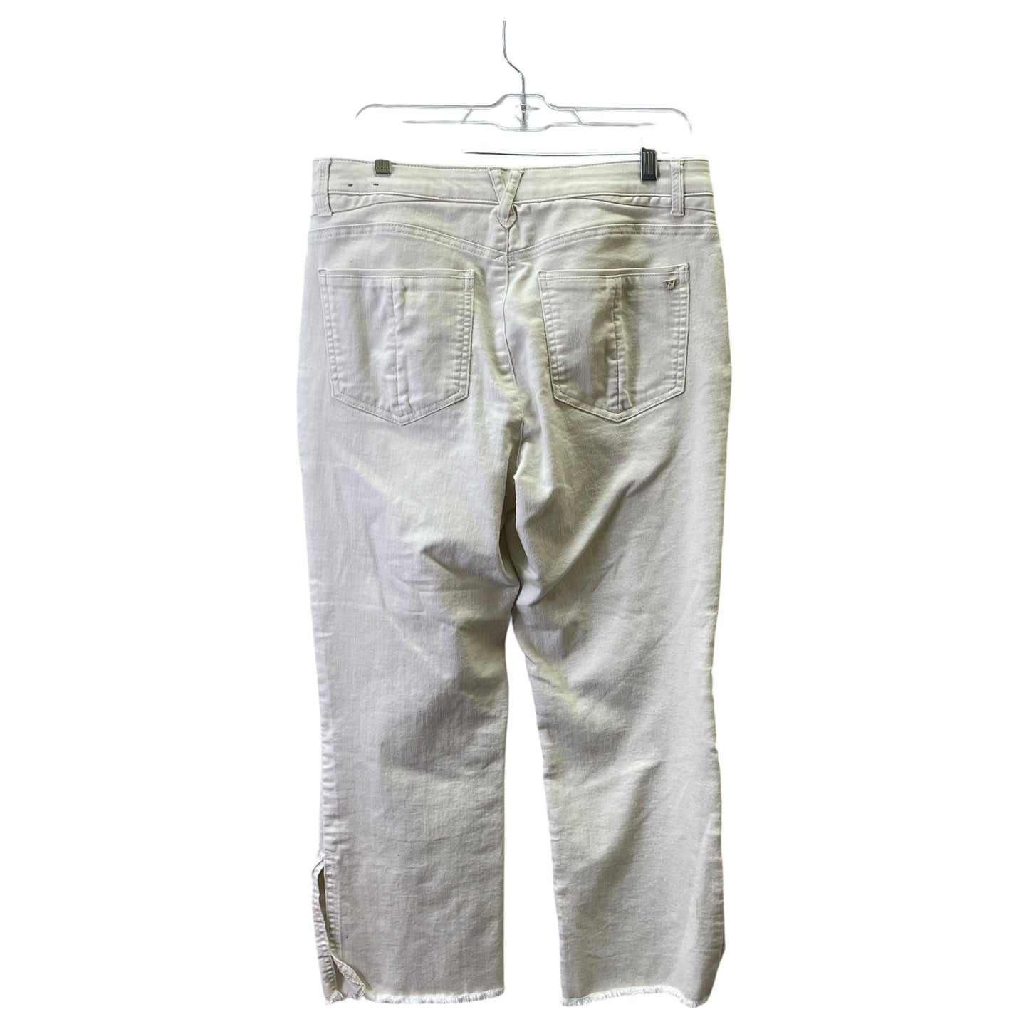 Jeans Wide Leg By Wit & Wisdom In Cream, Size:12