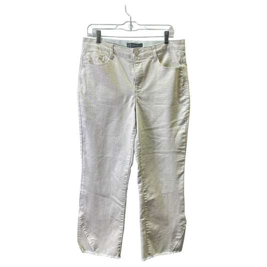 Jeans Wide Leg By Wit & Wisdom In Cream, Size:12