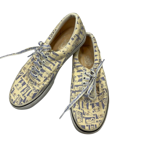 Shoes Sneakers By Vans In Cream & Purple, Size:8.5