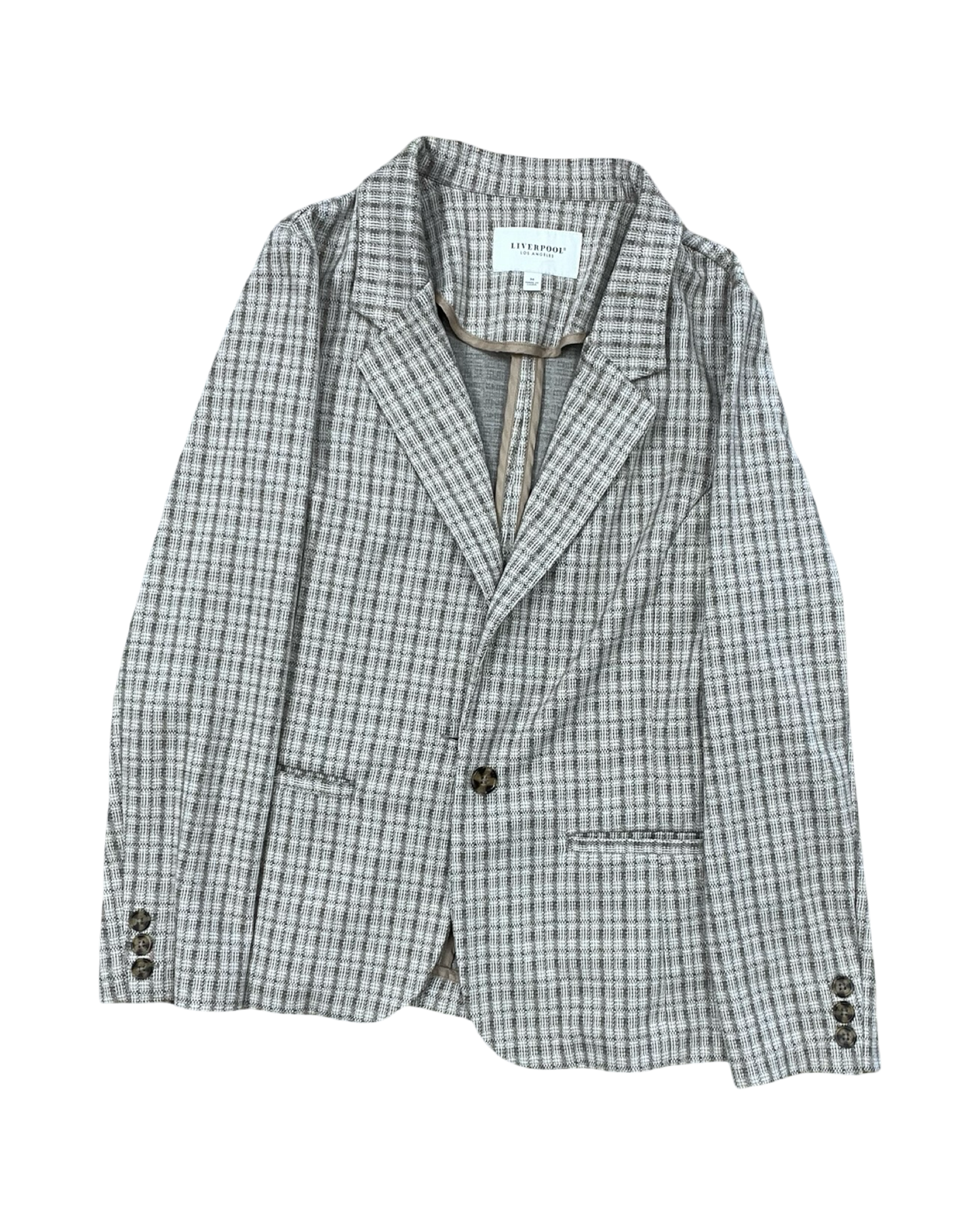 Blazer By Liverpool In Cream & Tan, Size:M