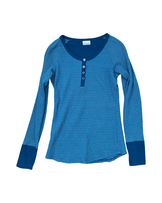 Athletic Top Ls Crewneck By Columbia In Blue, Size:M