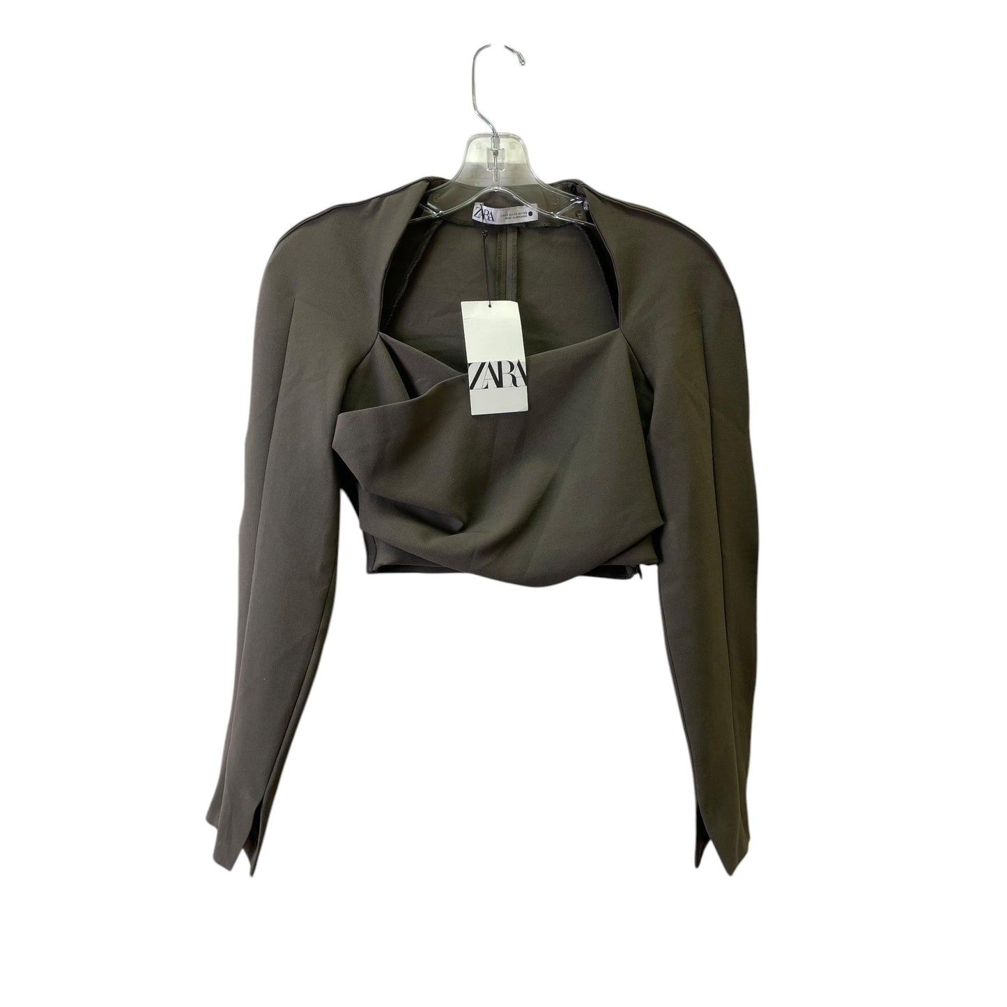 TOP LS by ZARA In BROWN, Size: XS