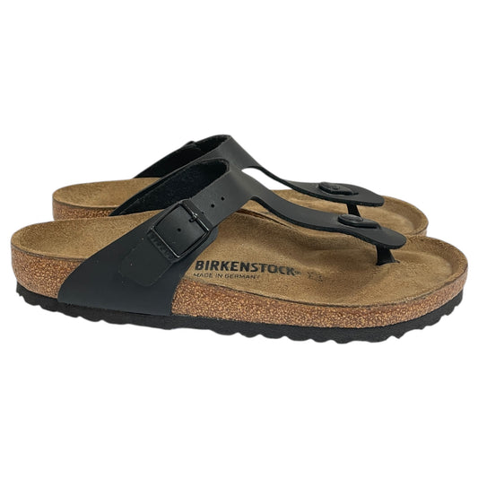 Sandals Flats By Birkenstock In Black, Size:9