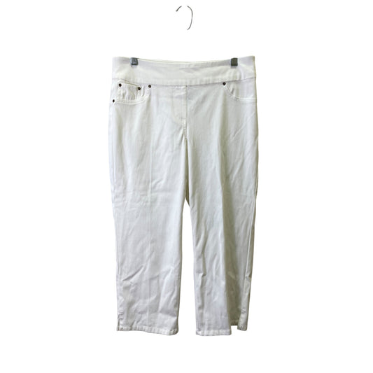 Pants Cropped By Ruby Rd In White, Size:10