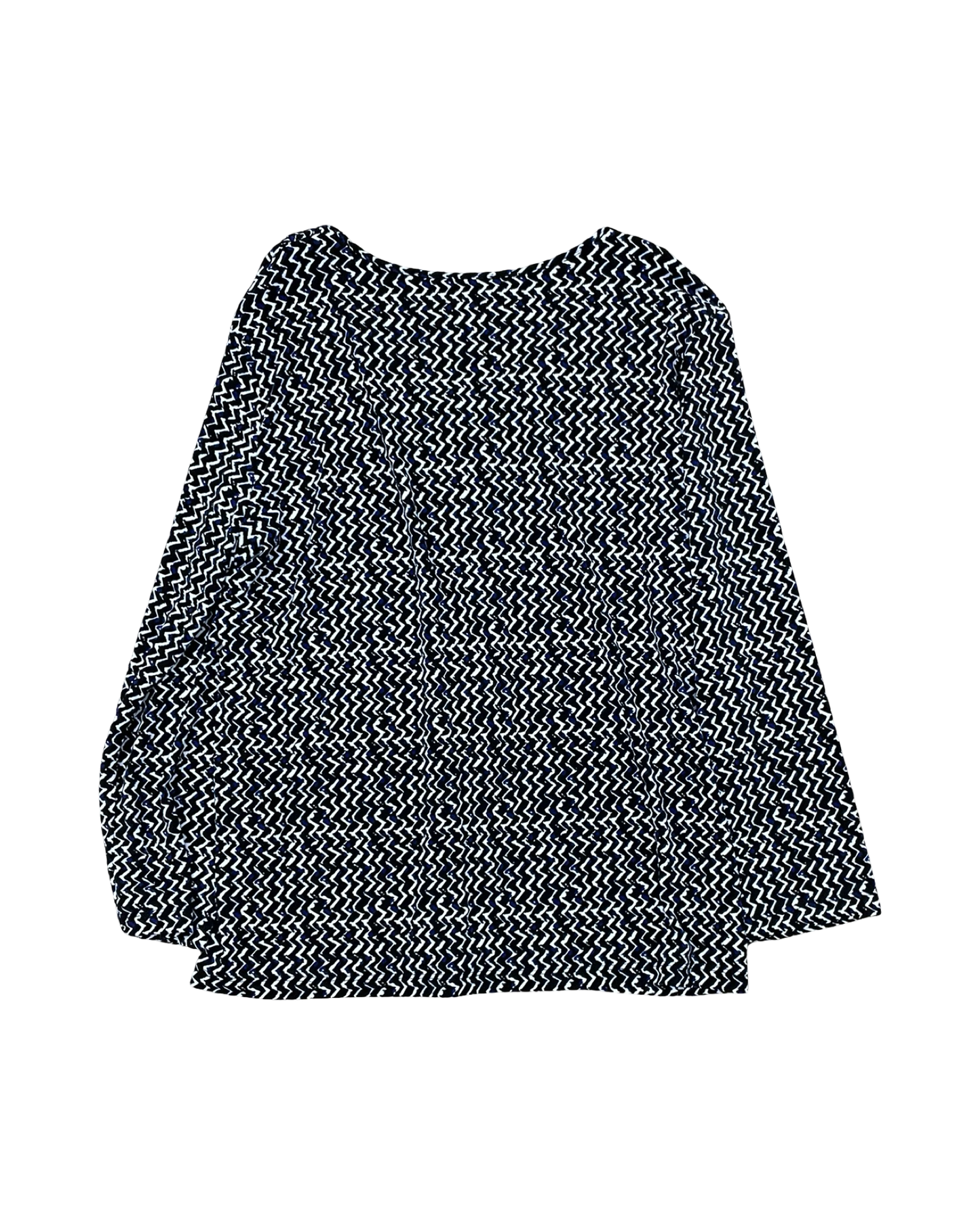 Top Ls By 41 Hawthorn In Black & White, Size:Xl