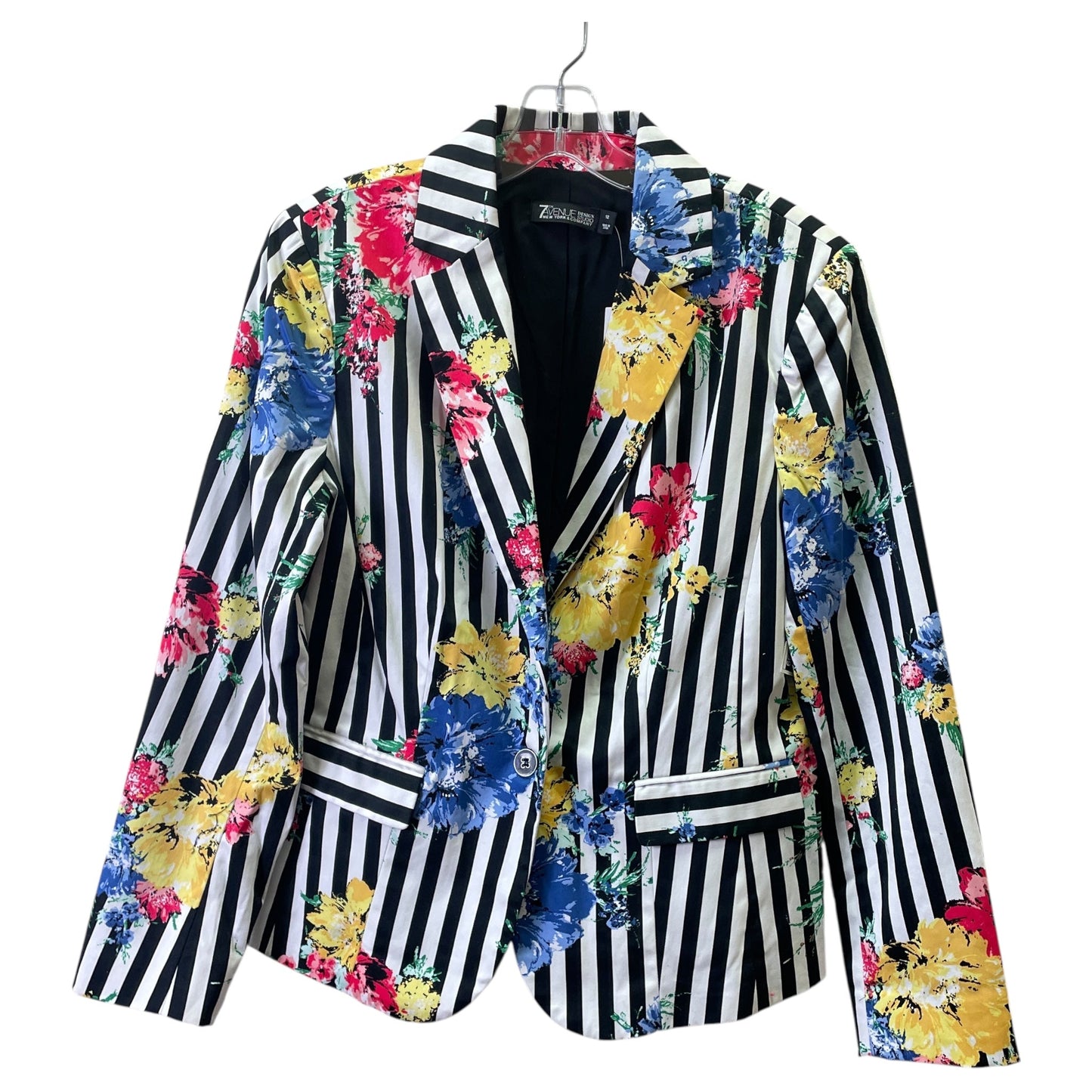 Pants Suit 2Pc By New York And Co In Black & White, Size:12