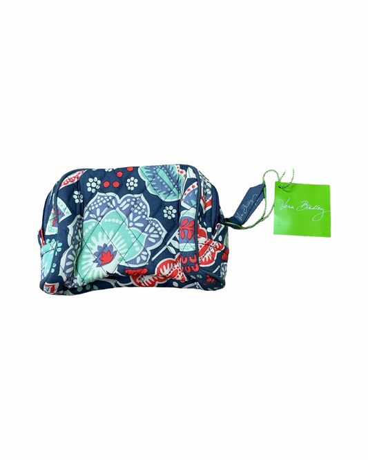 Makeup Bag By Vera Bradley In Blue & Green, Size:Small