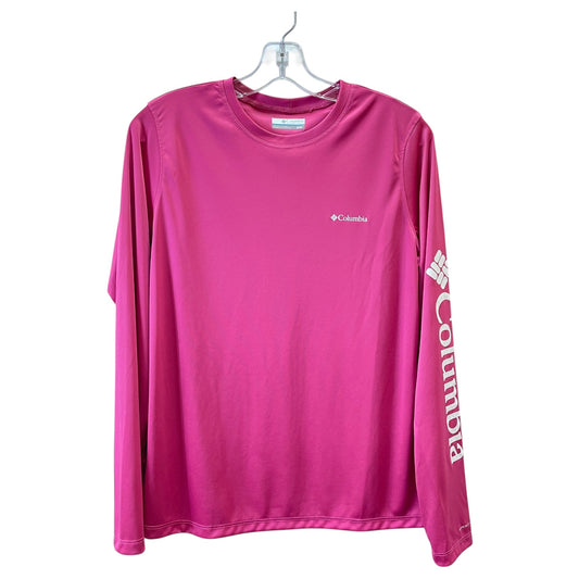 Athletic Top Ls Crewneck By Columbia In Pink